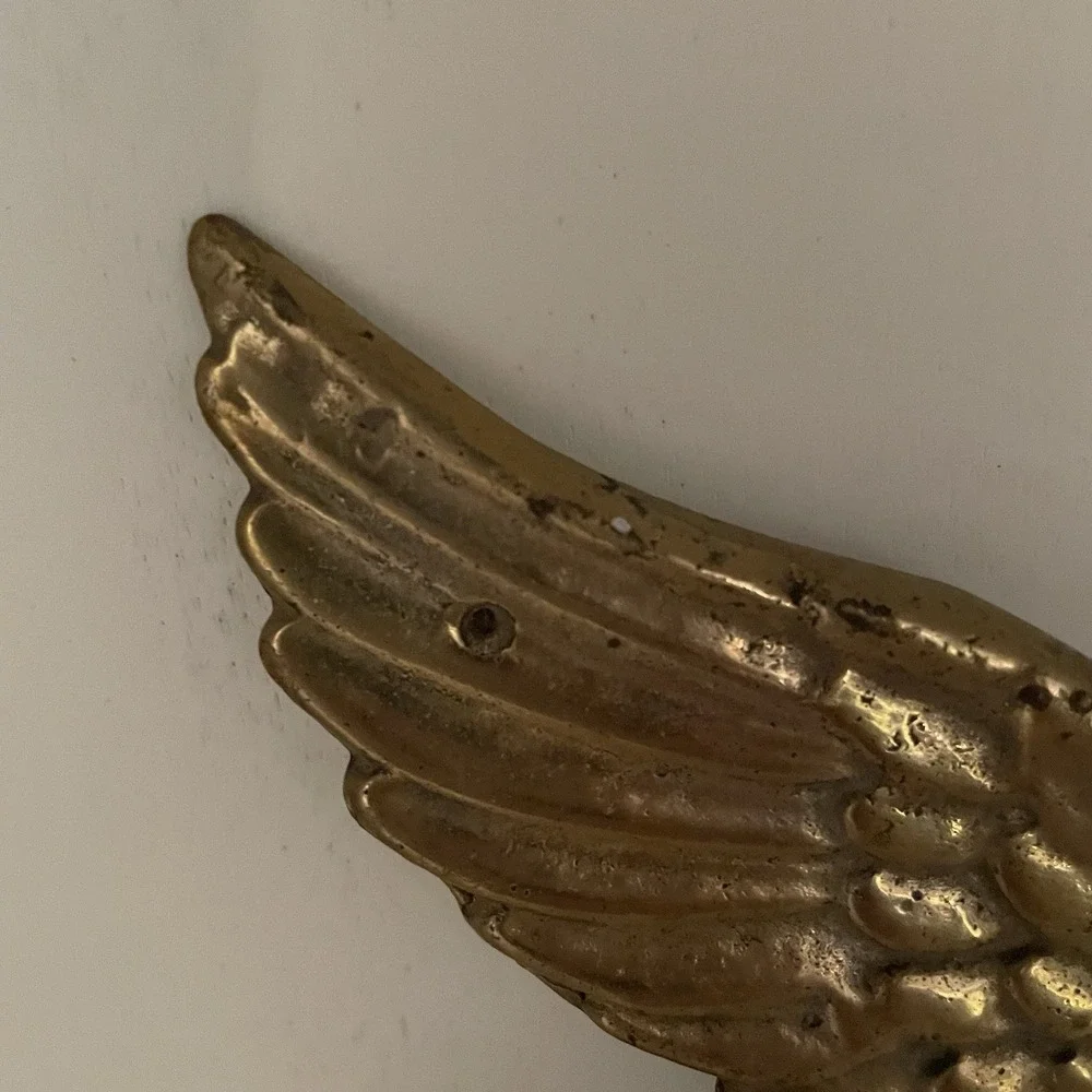 Vintage R.L. Liebmann Brass Eagle Plaque Insignia Shield 8